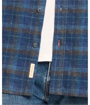 Weatherproof Mens Plaid Flannel Button Up Shirt, view 5