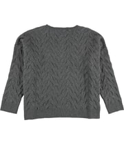 Eileen Fisher Womens Cable Knit Pullover Sweater, view 2
