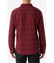 O’Neill Mens Davies Button Up Shirt in Dark Red, image 4 of 4