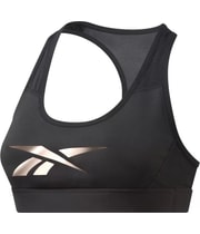Reebok Womens Hero Racer Sports Bra in Black