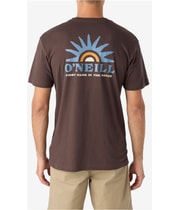 O’Neill Mens Sunrise Graphic T-Shirt in Brown