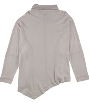 b New York Womens Asymmetrical Hemline Pullover Sweater in Pink, image 2 of 2