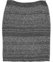 St. John Womens Glimmer Pencil Skirt in Gray