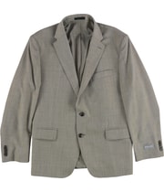 Michael Kors Mens Classic-Fit Wool-Blend Suit Two Button Blazer Jacket in Beige