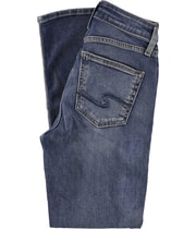 Silver Jeans Womens Solid Regular Straight Leg Jeans, view 2