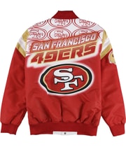 G-III Sports Mens San Francisco 49ERS Varsity Jacket, view 2