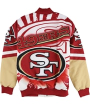 G-III Sports Mens San Francisco 49ERS Varsity Jacket, view 2