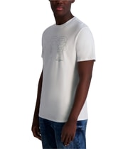 Karl Lagerfeld Mens Karl Trio Print Graphic Tee in White, image 5 of 7