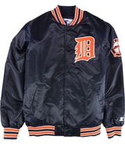 STARTER Mens Michigan Varsity Jacket in Blue