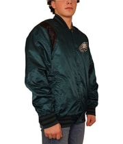 STARTER Mens Philadelphia Eagles Varsity Jacket, view 2