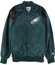 STARTER Mens Philadelphia Eagles Varsity Jacket, view 4