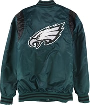 STARTER Mens Philadelphia Eagles Varsity Jacket, view 5