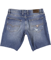 GUESS Mens Wyatt Distressed Casual Denim Shorts, view 2