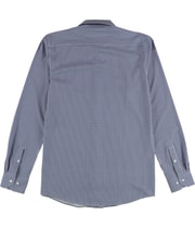 Tayion Collection Mens Checkered Button Down Dress Shirt in Blue, image 2 of 2