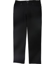 DSTLD Mens Solid Tapered Slim Jeans in Black