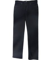 DSTLD Mens Dark Wash Tapered Slim Jeans, view 2