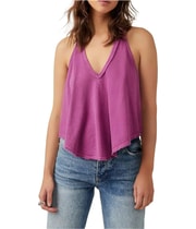 Free People Womens Karri Swing Tank Top in Purple