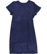 24seven Womens Faux Wrap Midi Dress in Navy, image 2 of 2
