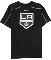 Reebok Boys LA Crown Patch Graphic T-Shirt in Black