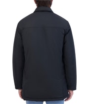 Robert Graham Mens Lightly Padded Top Coat in Black, view 4