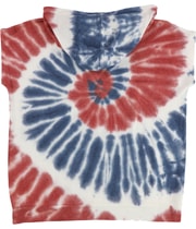 P.J. Salvage Womens Red White&Blue Tye-Dye Pajama Sweatshirt Top, view 5