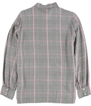 P.J. Salvage Womens Plaid Button Down Pajama Tops, view 4