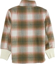 P.J. Salvage Womens Full Zip Plaid Jacket, view 4