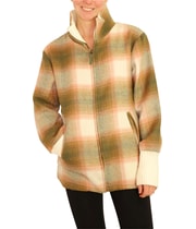 P.J. Salvage Womens Full Zip Plaid Jacket