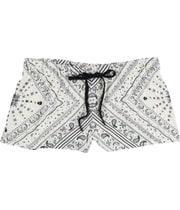 P.J. Salvage Womens Bandana Print Skull Pajama Shorts, view 4