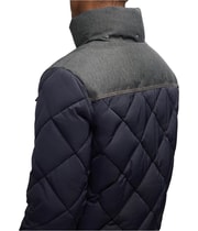 Scotch & Soda Mens Oren Hybrid Denim With Removable Hood Puffer Jacket, view 4