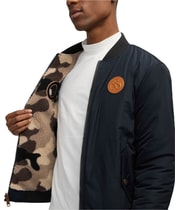 Scotch & Soda Mens Evlon Reversible Varsity Bomber Jacket, view 4