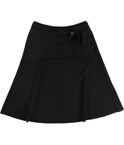 Calvin Klein Womens Belted A-line Skirt in Black
