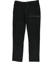 Rogue State Mens 6-Pocket Tapered Slim Jeans in Black
