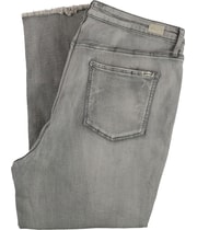 Seven 7 Womens Distressed Tapered Skinny Jeans, view 2