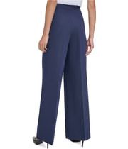 Calvin Klein Womens High Rise Pin Stripe Straight Leg Casual Pants, view 2