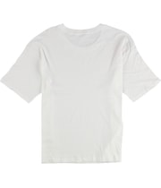Treasure & Bond Womens Solid Oversized Basic T-Shirt in White, image 2 of 2