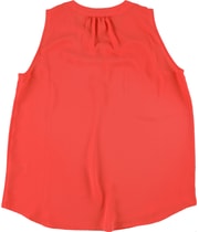 Tahari Womens Effortless Sophistication Tunic Blouse in Orange, view 2