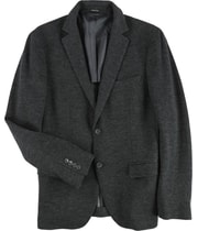 bar III Mens Knit Two Button Blazer Jacket in Gray