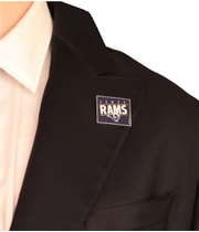 WinCraft Unisex-Adult Vamos Rams Brooch Pin, view 2