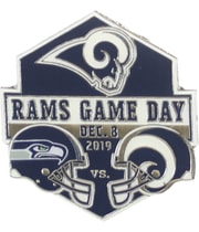 WinCraft Unisex-Adult Rams Game Day Brooch Pin in Black