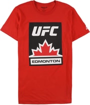 Reebok Mens UFC Edmonton Graphic T-Shirt in Red, image 4 of 4