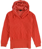 dirty violet Womens Cropped Hoodie Sweatshirt in Orange