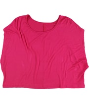 Mouchette Womens Solid Boxy Basic T-Shirt