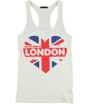 dirty violet Womens I Left My Heart In London Tank Top