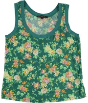TRULY MADLY DEEPLY Womens Flowers Tank Top
