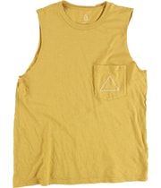 b New York Womens Triangle B Basic T-Shirt in Yellow