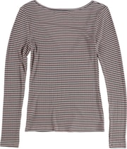 Project Social T Womens Striped Long Sleeve Graphic T-Shirt, view 2