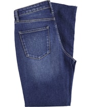 Articles of Society Womens Distressed Straight Leg Relaxed Jeans, view 3