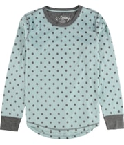 P.J. Salvage Womens Fuzzy Polka Dot Pajama Sweater