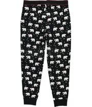 P.J. Salvage Womens Polar Bears & Trees Pajama Jogger Pants, view 2
